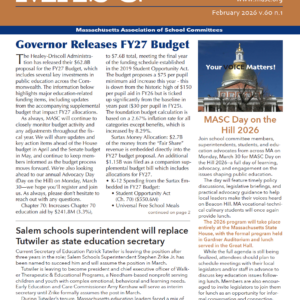 MASC News Bulletin – February 2026