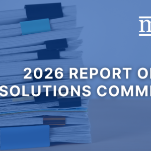 Report of the Resolutions Committee – 2026